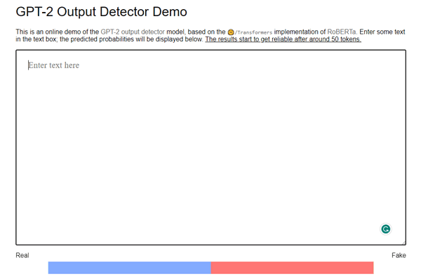 gpt 2 output detector