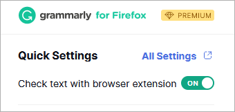 add grammarly plugin to browser