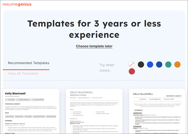 resumegenius resume builder-best ai for resume