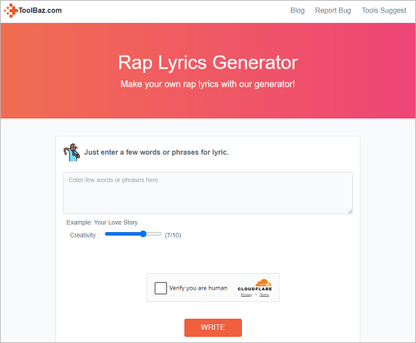 toolbaz rap lyrics generator