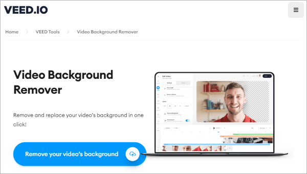 veed io video background remover