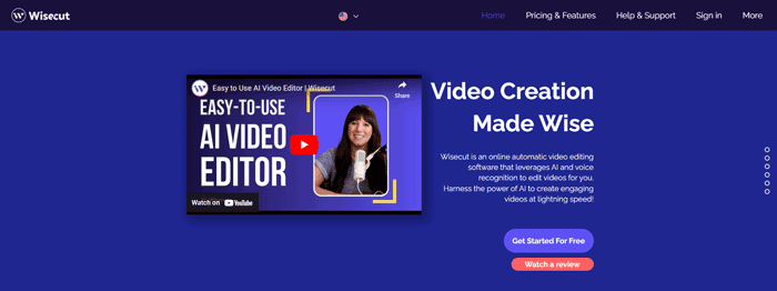 wisecut ai video maker