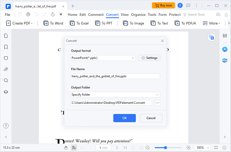 wondershare pdfelement convert pdf to ppt