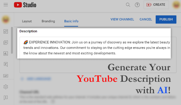 youtube description generator